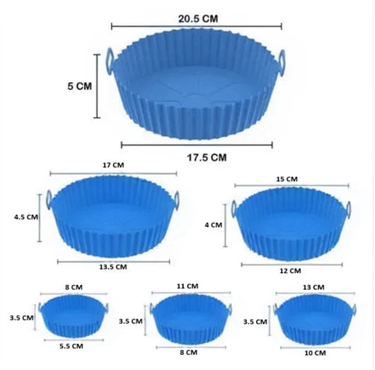 PROMO 6x1 Moldes En Silicona Para Freidora De Aire